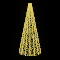 Световая конусная елка «Классик со звездой» (2,7м) тепло белый
