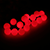 Уличная светодиодная гирлянда «Матовые шарики» (100LED, 15м, d25мм, черный провод каучук) красный