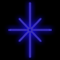 Фигура из дюралайта «Полярная звезда» (50х70см, IP65, уличная) синий