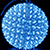 Светодиодная фигура «Шар с цветами сакуры» (12см, 50LED) синий