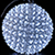 Светодиодная фигура «Шар с цветами сакуры» (15см, 80LED) белый