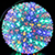 Светодиодная фигура «Шар с цветами сакуры» (15см, 80LED) RGB