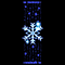 Световая консоль «Метель» на столб освещения (80х250см, статика, IP68) синий