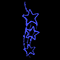 Светодиодная консоль «Три звезды» (60х200см, статика, IP68, уличная) синий