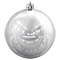 Елочные шары набор (2шт, d10см, глянцевые) серебряный