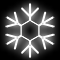 Светодиодная неоновая консоль «Классик» (80х80см, IP68, уличная) белый