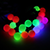 Гирлянда с насадками «Большие Лампочки» (20LED, 5м, d3,5см) разноцветная