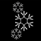 Светодиодная консоль «Снежное трио» (80х155см, IP68, уличная) белый