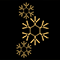 Светодиодная консоль «Снежное трио» (80х155см, IP68, уличная) теплый белый