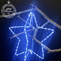 Световой подвес на деревья «Звезда 3D» (55х55см, 112LED, IP65)