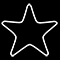 Световой подвес на деревья «Звезда» (55х55см, 56LED, IP65) белый